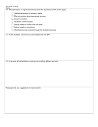 Form SFN61026 Facilitated Iep - Facilitator Exit Survey - North Dakota, Page 2