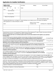 Form DOS1705-F-A Application for Installer Certification - New York, Page 2