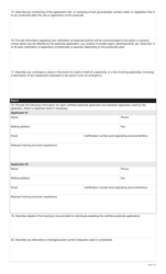 Form YG4429 Application for a Pesticide Use or Service Permit - Yukon, Canada, Page 3