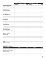 Form YG6032 Condition Inspection Report Template for Landlords and Tenants - Yukon, Canada, Page 4