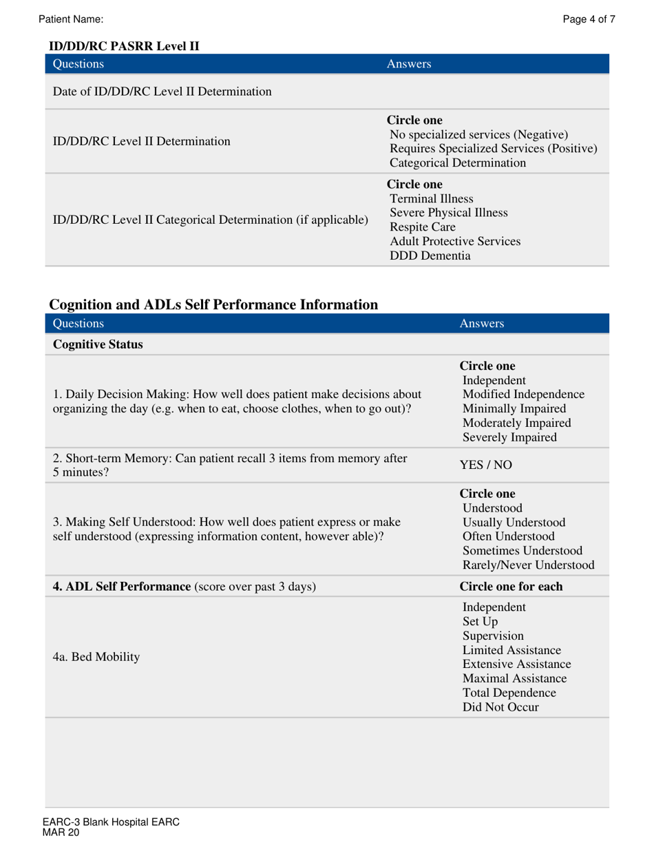 Form EARC-3 Hospital Earc Application - New Jersey, Page 4