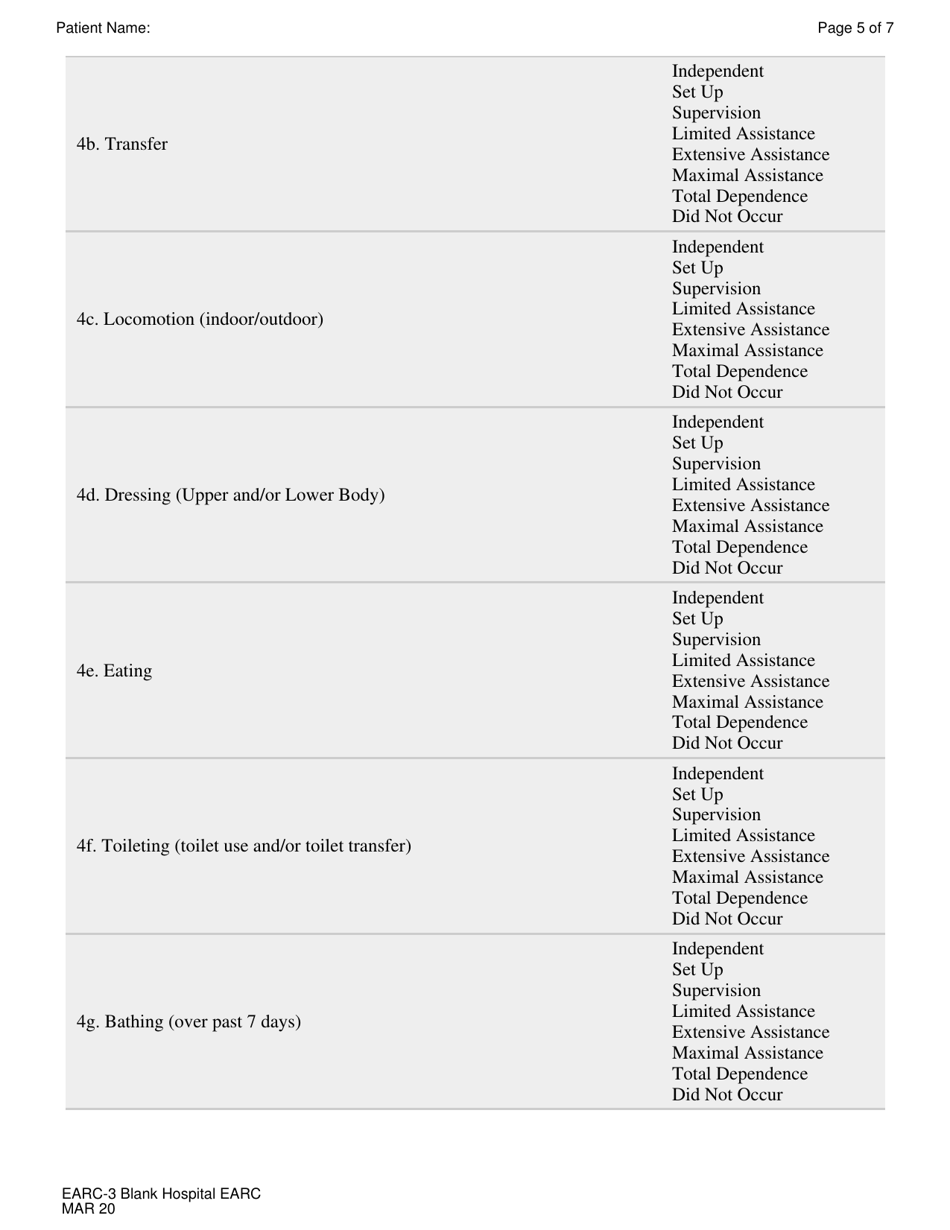 Form EARC-3 Hospital Earc Application - New Jersey, Page 5