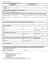 Form SFN53479 Lead-Based Paint Notification of Abatement - North Dakota, Page 2