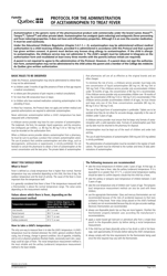Form FO-0647A &quot;Authorization Form for the Administration of Acetaminophen&quot; - Quebec, Canada