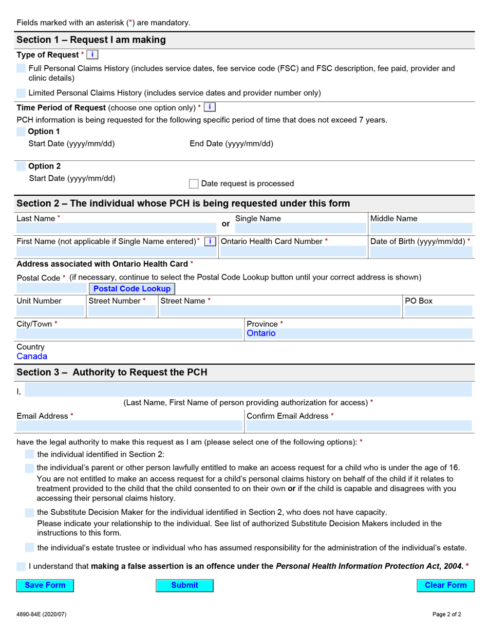 Form 489084E Download Fillable PDF or Fill Online Request for Access