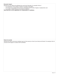 Form YG6275 Community Impact Statement - Yukon, Canada, Page 3
