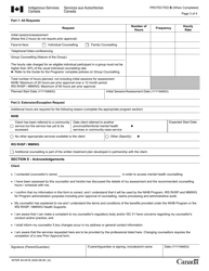 Form INTER40-001E Mental Health Counselling Coverage Prior Approval Request - Canada, Page 3