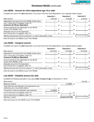 Form 5003-D Worksheet NS428 Nova Scotia - Canada, Page 3