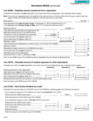 Form 5003-D Worksheet NS428 Nova Scotia - Canada, Page 4