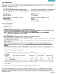 Form T3-ADJ T3 Adjustment Request - Canada, Page 2