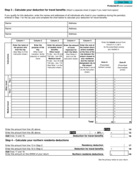 Form T2222 Northern Residents Deductions - Canada, Page 4