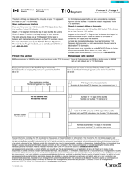 Document preview: Form T10 SEG Segment - Canada (English/French)