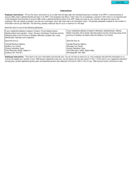Form T1007 Connected Person Information Return - Canada, Page 2