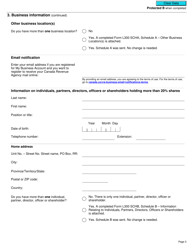 Form L300 Cannabis Licence Application Under the Excise Act, 2001 - Canada, Page 3