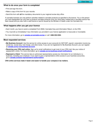 Form L300 Cannabis Licence Application Under the Excise Act, 2001 - Canada, Page 5