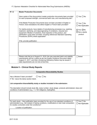 &quot;Sponsor Attestation Checklist for Abbreviated New Drug Submissions (Andss)&quot; - Canada, Page 17