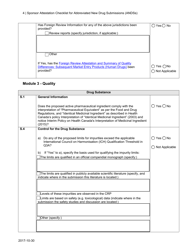 &quot;Sponsor Attestation Checklist for Abbreviated New Drug Submissions (Andss)&quot; - Canada, Page 4