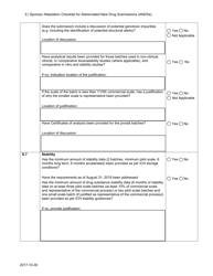 &quot;Sponsor Attestation Checklist for Abbreviated New Drug Submissions (Andss)&quot; - Canada, Page 5