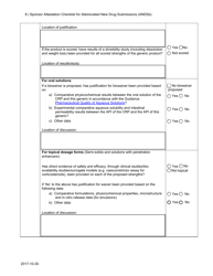 &quot;Sponsor Attestation Checklist for Abbreviated New Drug Submissions (Andss)&quot; - Canada, Page 8