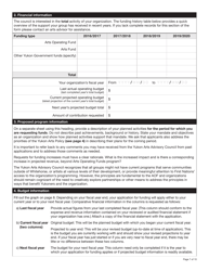 Form YG5801 Arts Operating Funds - Annual Operating Component Application Form - Yukon, Canada, Page 7