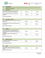 Expression of Interest Form - Prince Edward Island Fisheries and Aquaculture Clean Technology Adoption Program - Prince Edward Island, Canada, Page 8