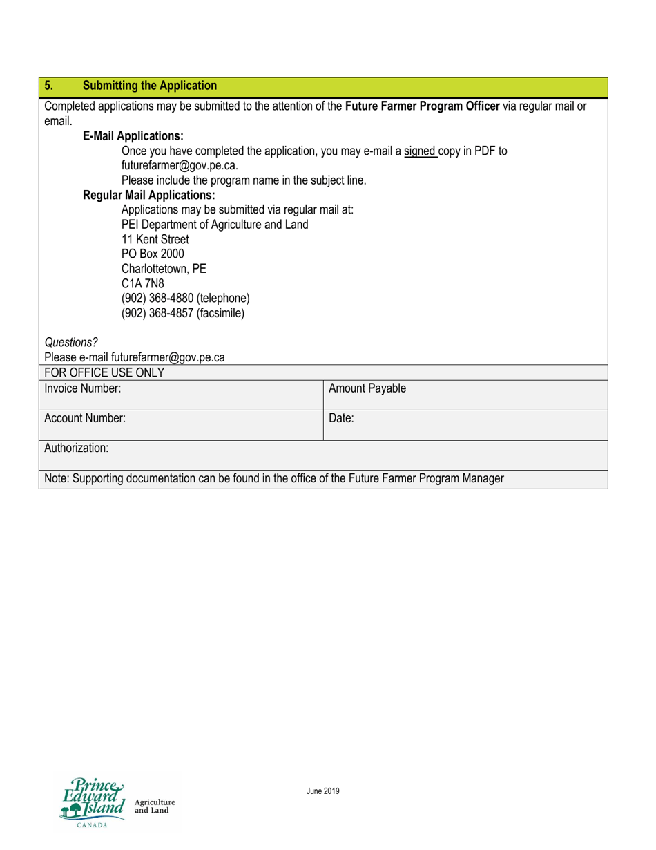 Future Farmer Program Analytical Laboratory Testing Reimbursement - Prince Edward Island, Canada, Page 3