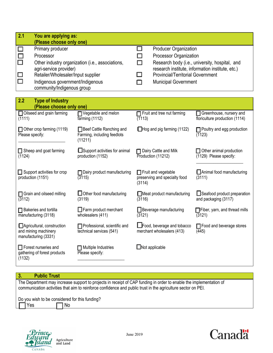 Application Form - Future Farmer Program - Prince Edward Island, Canada, Page 4
