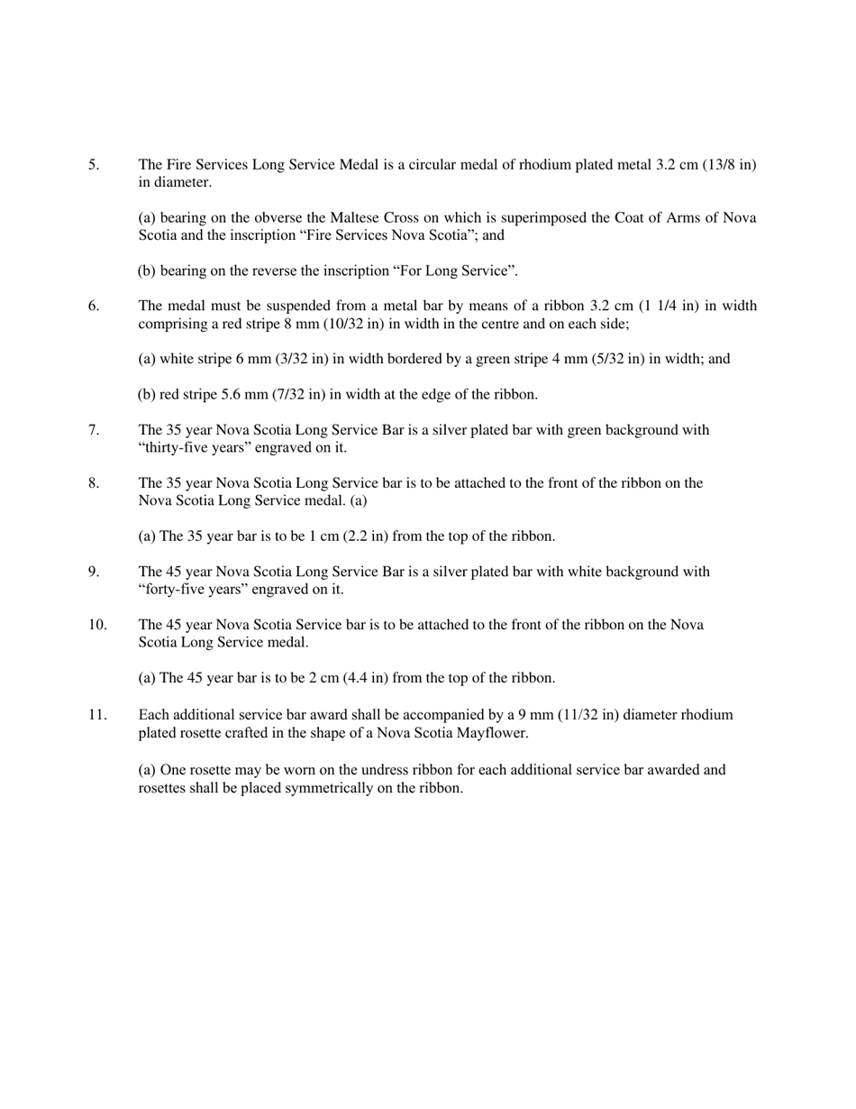 Nova Scotia Fire Services Long Service Medal and Bars Application - Nova Scotia, Canada, Page 3