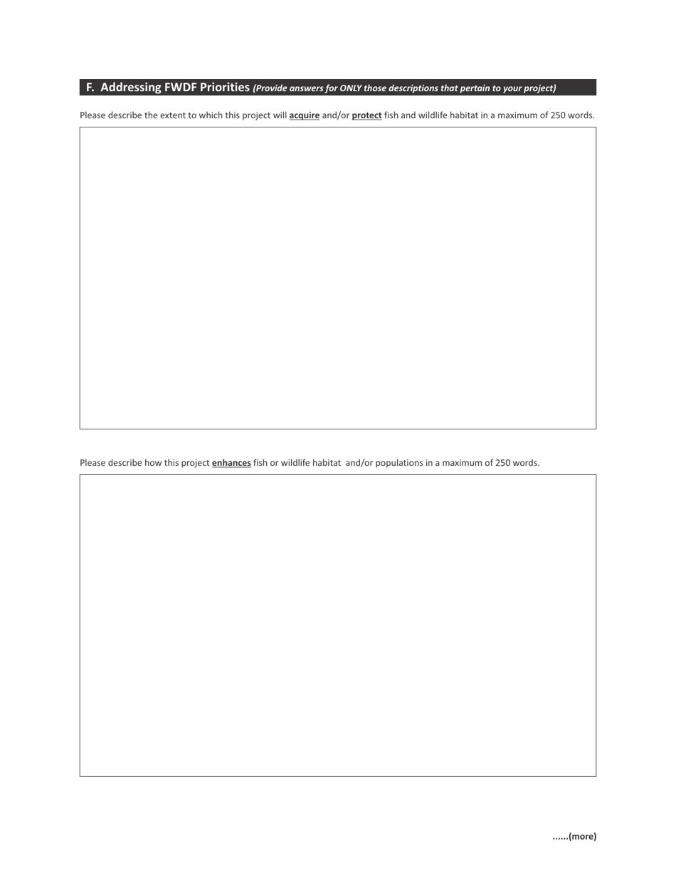 Form CSB24001 Fish and Wildlife Development Fund Funding Application Form - Saskatchewan, Canada, Page 3