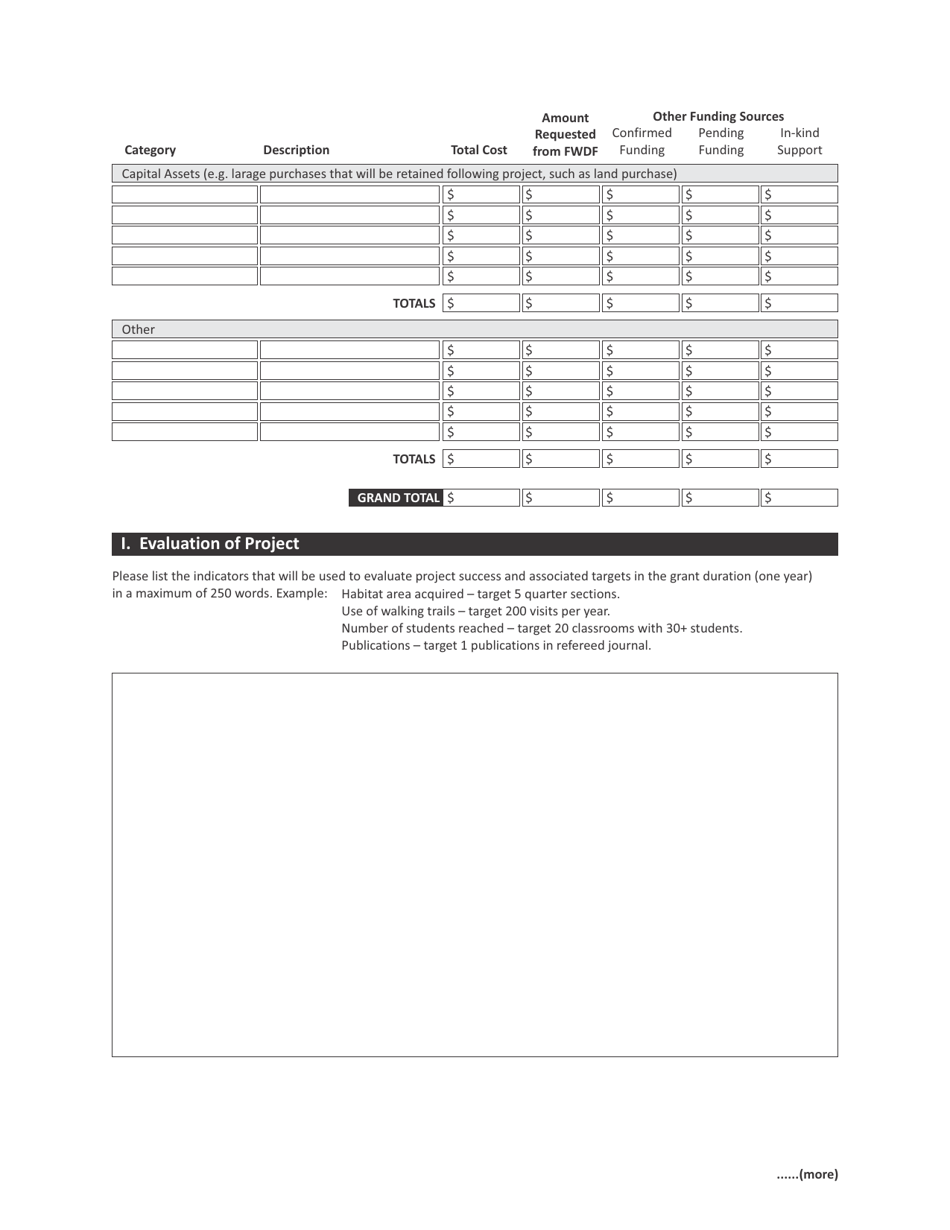 Form CSB24001 Fish and Wildlife Development Fund Funding Application Form - Saskatchewan, Canada, Page 7