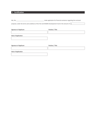 Form CSB24001 Fish and Wildlife Development Fund Funding Application Form - Saskatchewan, Canada, Page 8