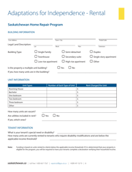 Form H08R-FS &quot;Saskatchewan Home Repair Program - Adaptation for Independence - Rental&quot; - Saskatchewan, Canada, Page 6