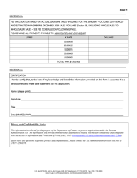 Registration Information for Applicants of a Gasoline and Carbon Products Wholesaler Licence Under the Revenue Administration Act - Newfoundland and Labrador, Canada, Page 5