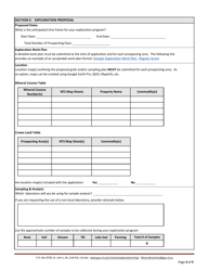 Form MDD-MIP-PA-RGA Prospectors Assistance Application Form - Regular Grant - Newfoundland and Labrador, Canada, Page 3