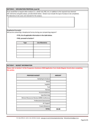 Form MDD-MIP-PA-RGA Prospectors Assistance Application Form - Regular Grant - Newfoundland and Labrador, Canada, Page 4