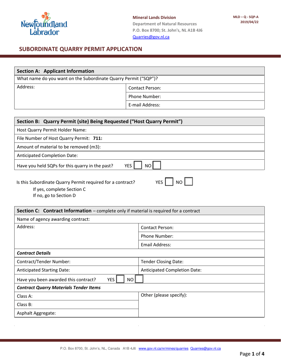 Form MLDQSQPA Fill Out, Sign Online and Download Fillable PDF