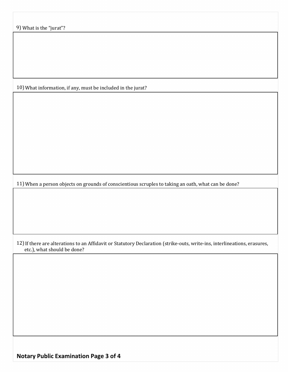Notary Public Examination - Northwest Territories, Canada, Page 3
