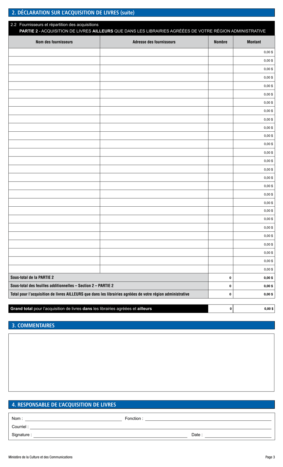Rapport Annuel Sur Lacquisition De Livres Pour Les Acheteurs Institutionnels (Incluant Les Ecoles) - Quebec, Canada (French), Page 3