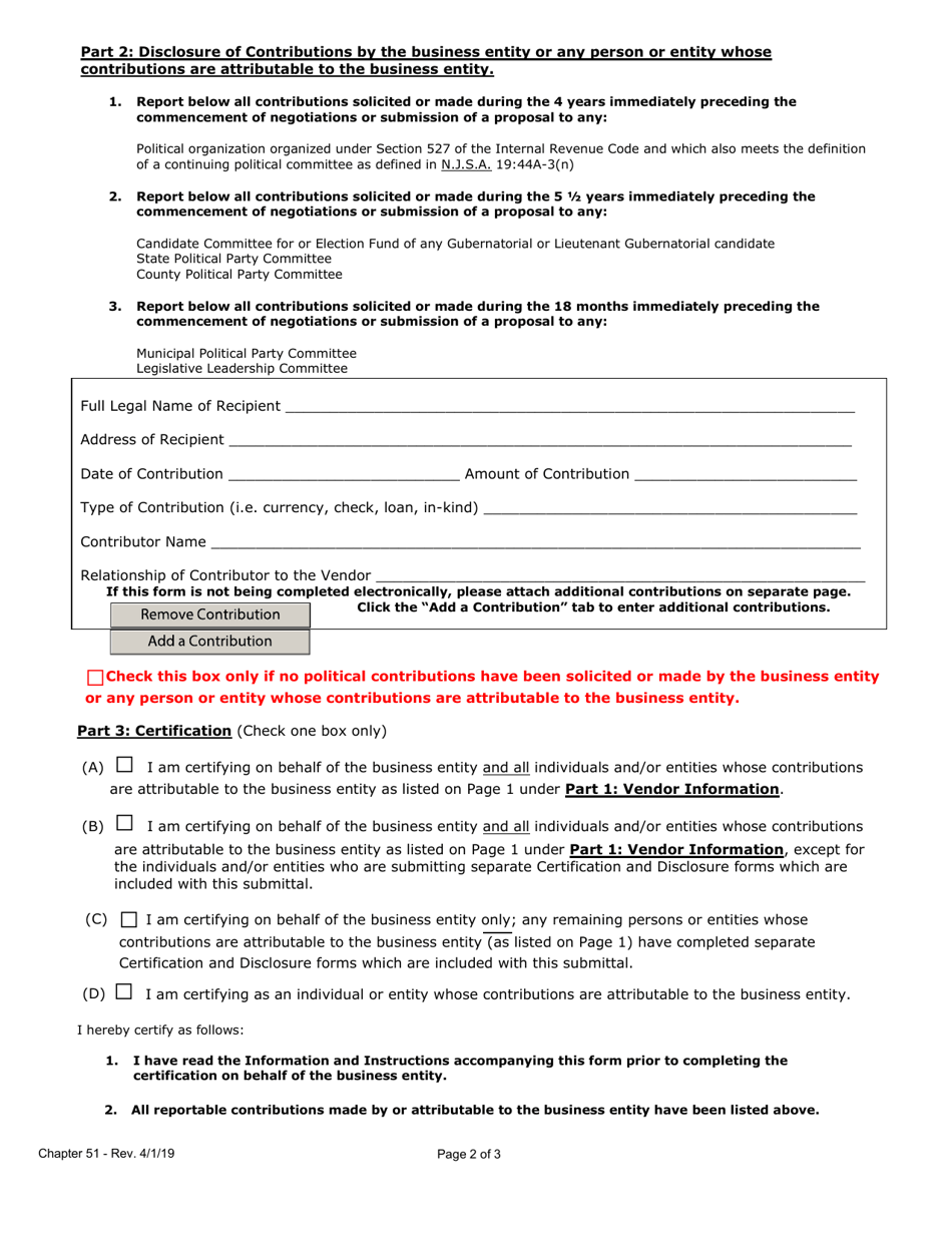 New Jersey Two-Year Chapter 51/Executive Order 117 Vendor Certification ...