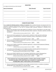 Application for New Mexico Alternative Licensure - New Mexico, Page 3