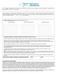 Form FSI-1098 Application for Disposal Plant License - Article 5-c - New York, Page 2