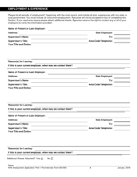Form S1000 Part 1 Employment Application - Pre-interview - New York, Page 4