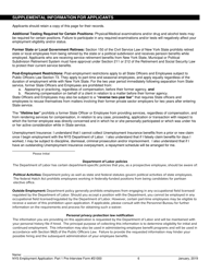 Form S1000 Part 1 Employment Application - Pre-interview - New York, Page 6