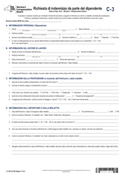 Document preview: Form C-3I Employee Claim - New York (Italian)