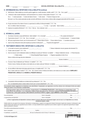 Form C-3I Employee Claim - New York (Italian), Page 2