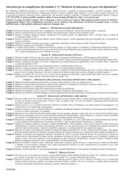 Form C-3I Employee Claim - New York (Italian), Page 3