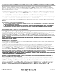 Form C-258I Claimant&#039;s Record of Job Search Efforts/Contacts - New York (Italian), Page 2