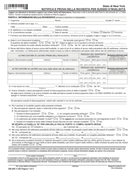Form DB-450I Notice and Proof of Claim for Disability Benefits - New York (Italian)