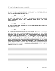 Complaint Form - North Carolina, Page 6