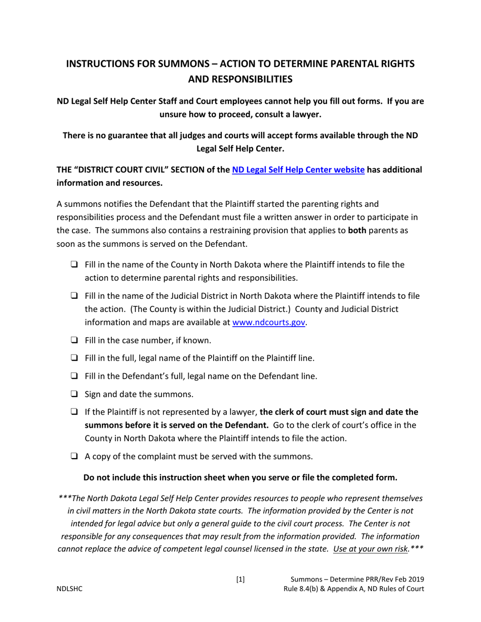 Summons - North Dakota, Page 3